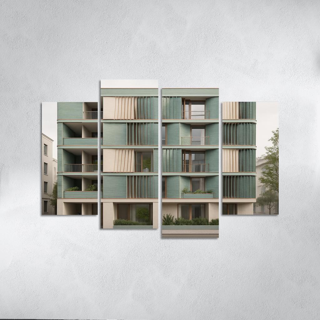 Tidal Breathing Facade Housing custom paintings frame