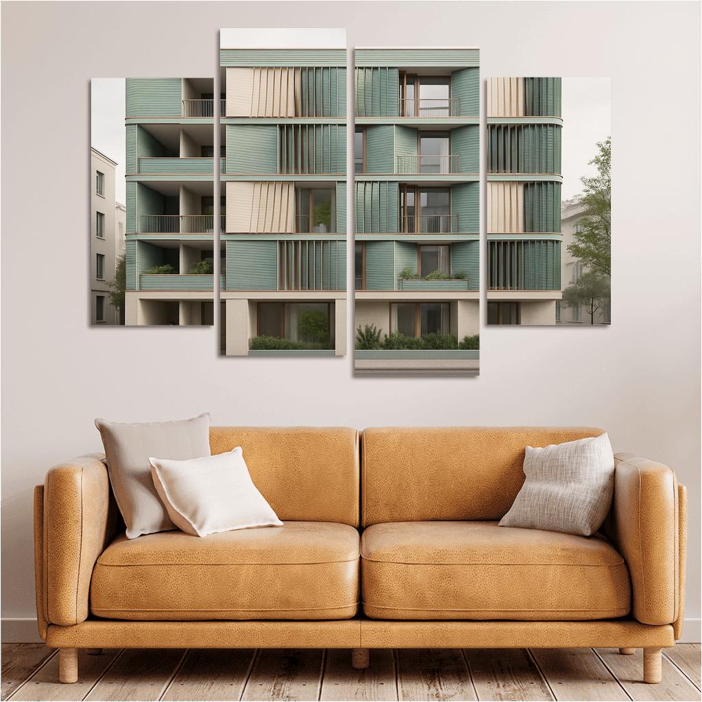 Tidal Breathing Facade Housing custom paintings frame