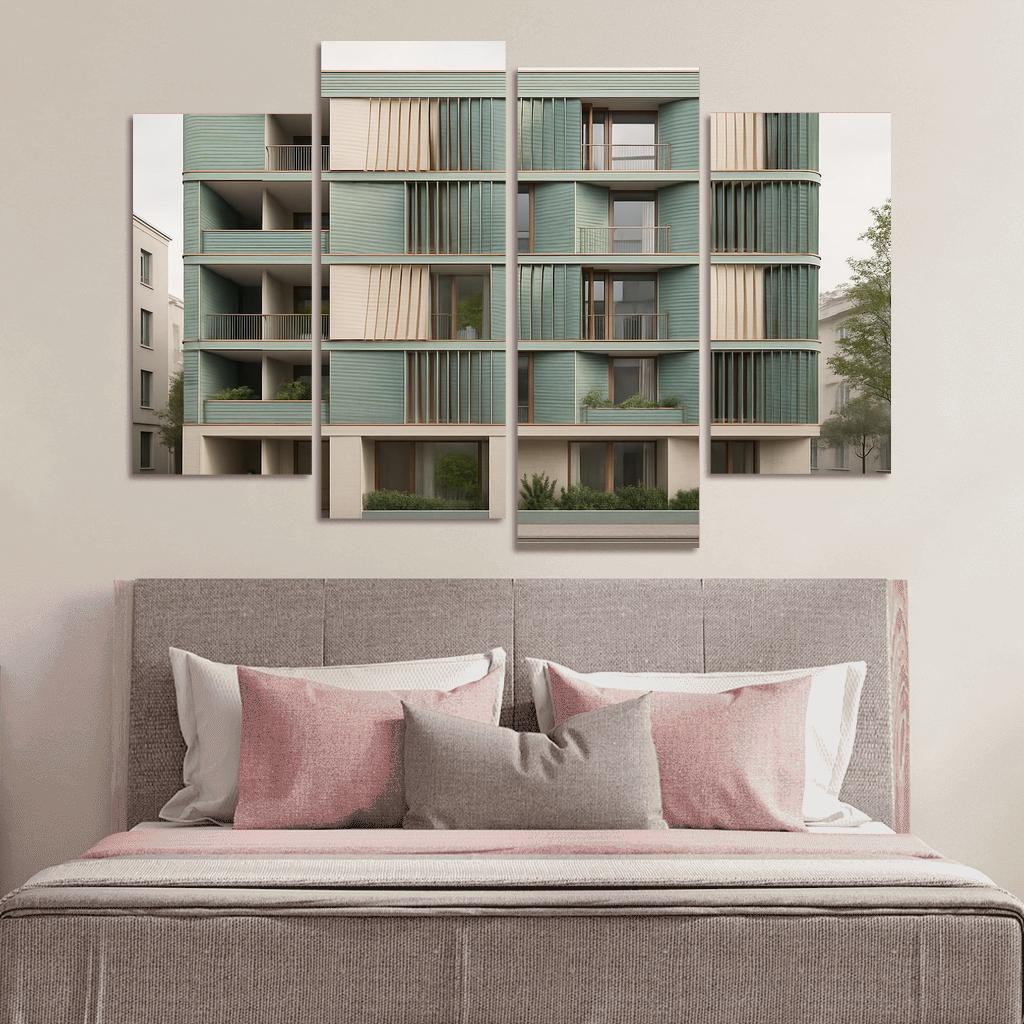 Tidal Breathing Facade Housing custom paintings frame