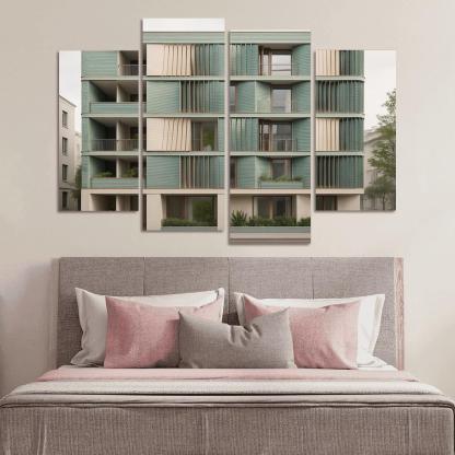 Tidal Breathing Facade Housing custom paintings frame