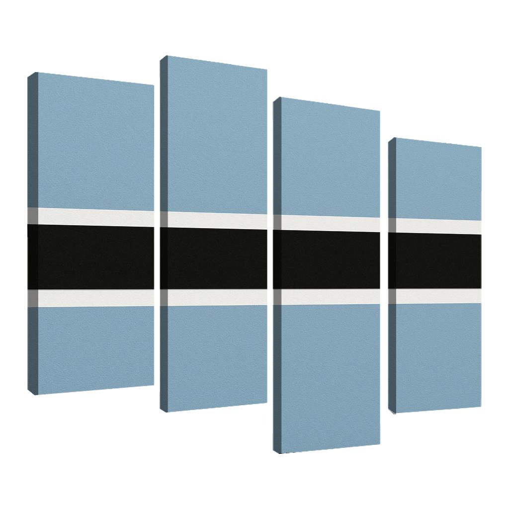 Quiet Resolve Minimalism The Flag Of Botswana custom paintings frame