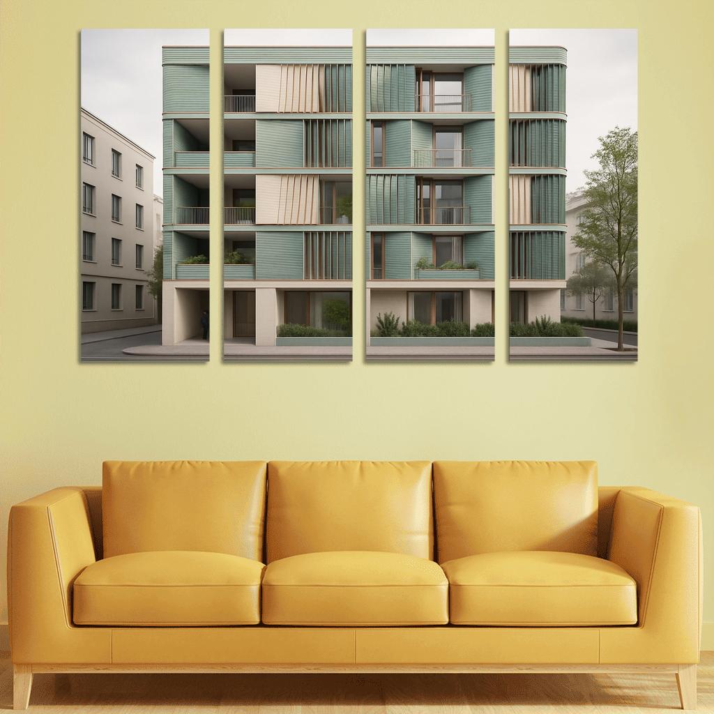 Tidal Breathing Facade Housing custom paintings frame