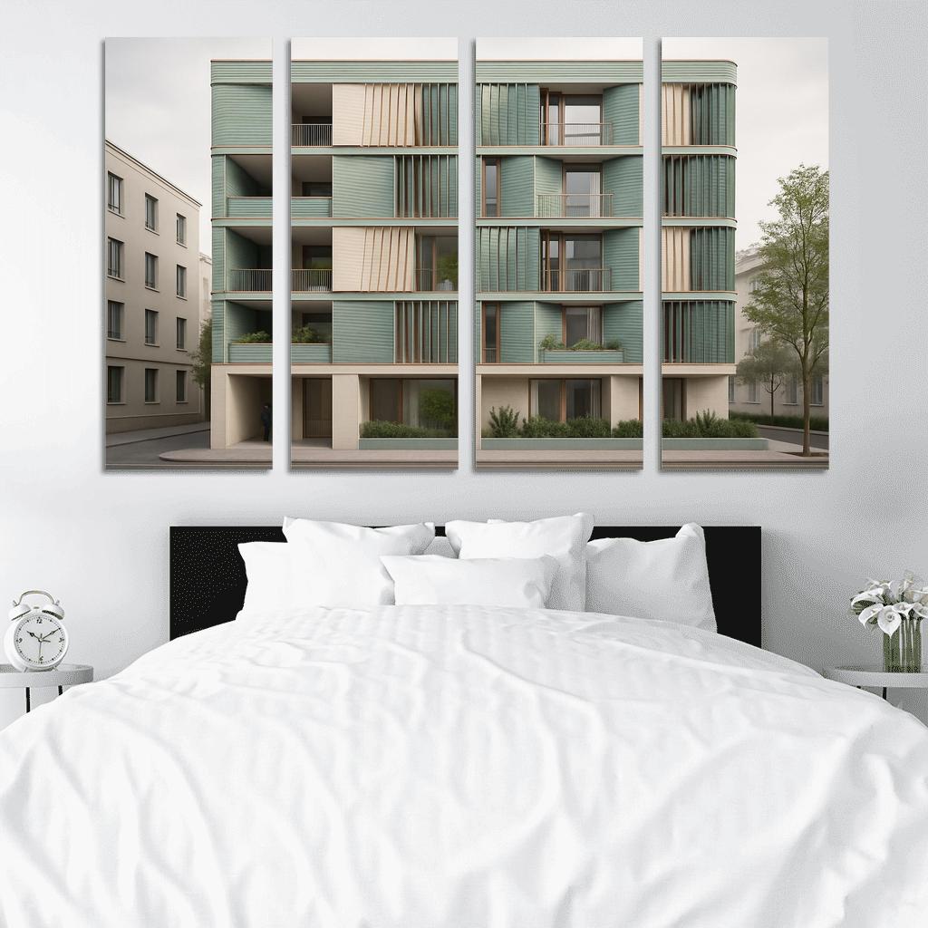 Tidal Breathing Facade Housing custom paintings frame