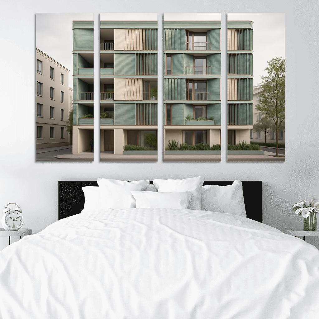 Tidal Breathing Facade Housing custom paintings frame
