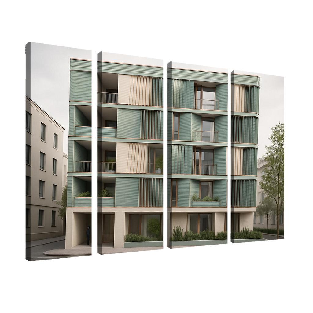 Tidal Breathing Facade Housing custom paintings frame