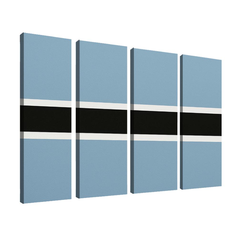 Quiet Resolve Minimalism The Flag Of Botswana custom paintings frame