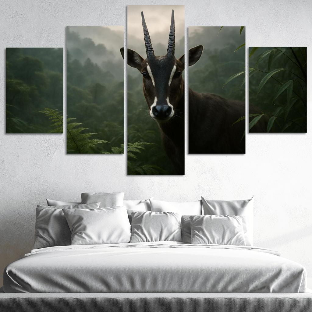 The Secretive Saola In The Misty Annamite Mountains wall decor
