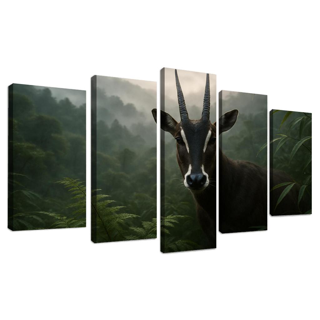 The Secretive Saola In The Misty Annamite Mountains wall decor