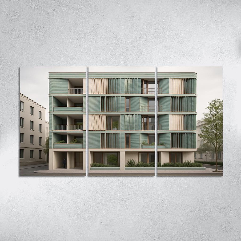 Tidal Breathing Facade Housing custom paintings frame