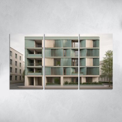 Tidal Breathing Facade Housing custom paintings frame