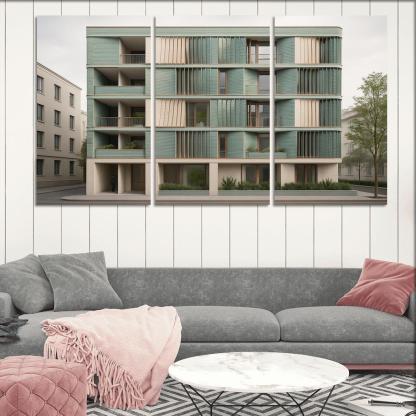 Tidal Breathing Facade Housing custom paintings frame