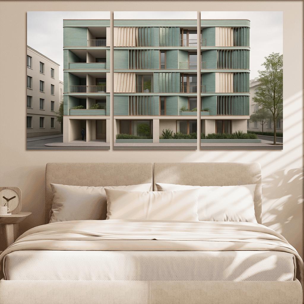 Tidal Breathing Facade Housing custom paintings frame