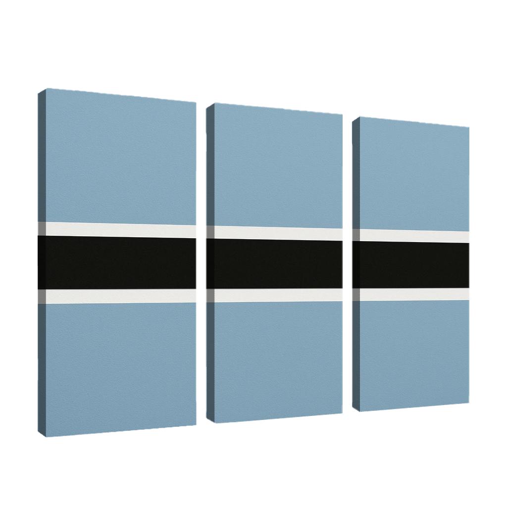Quiet Resolve Minimalism The Flag Of Botswana custom paintings frame