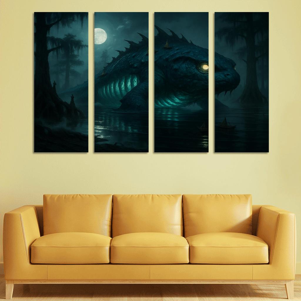 The Mireglass Leviathan wall decor