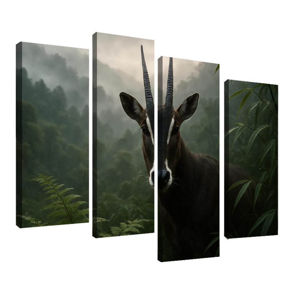 The Secretive Saola In The Misty Annamite Mountains wall decor