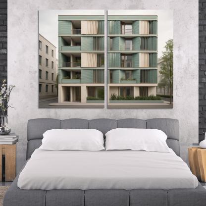 Tidal Breathing Facade Housing custom paintings frame