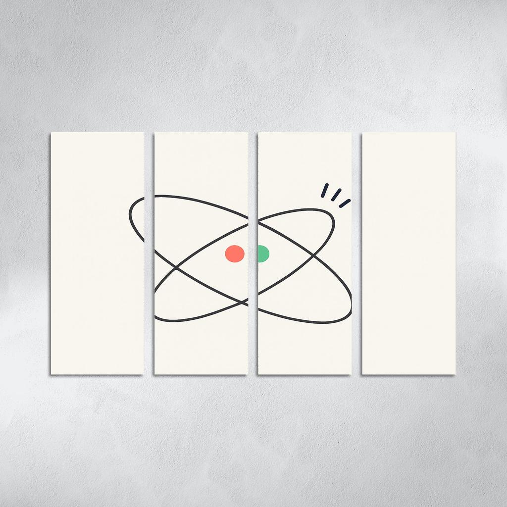 Quiet Orbit Dialogue abstract paintings frame