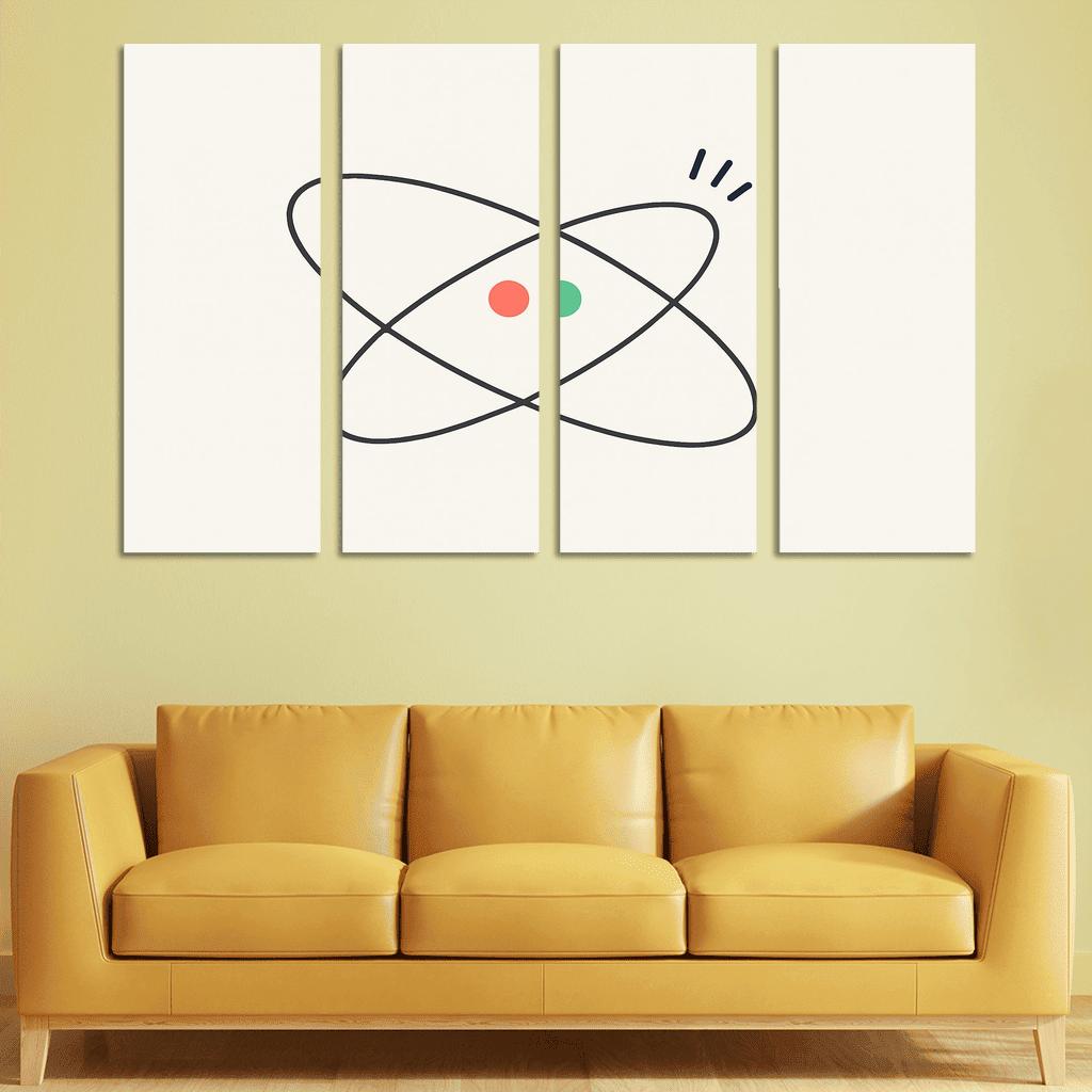 Quiet Orbit Dialogue abstract paintings frame