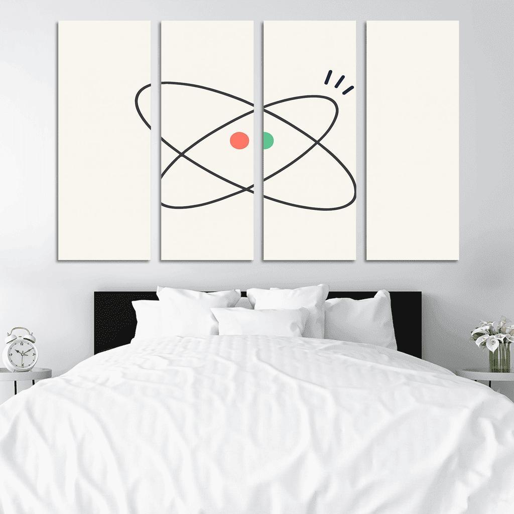 Quiet Orbit Dialogue abstract paintings frame