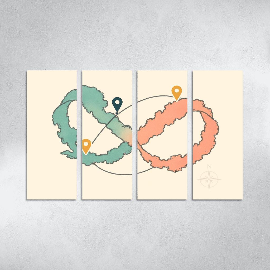 The Ribbon Sea Circuit framed paintings