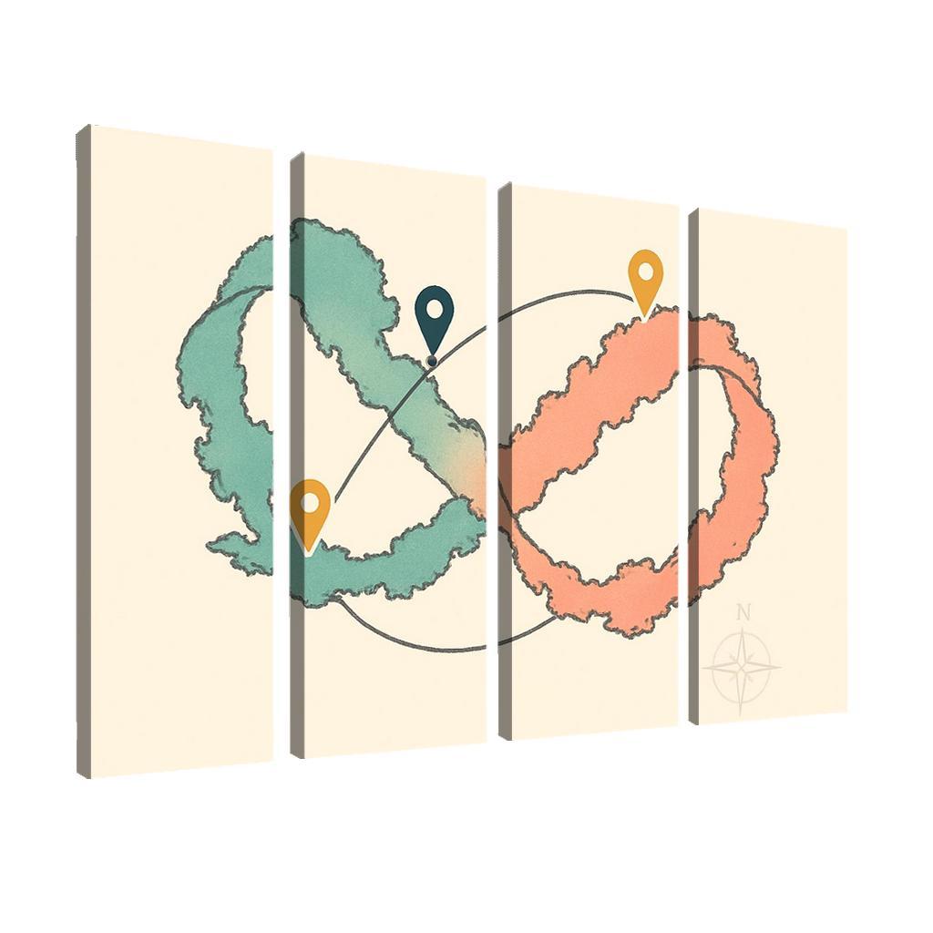 The Ribbon Sea Circuit framed paintings