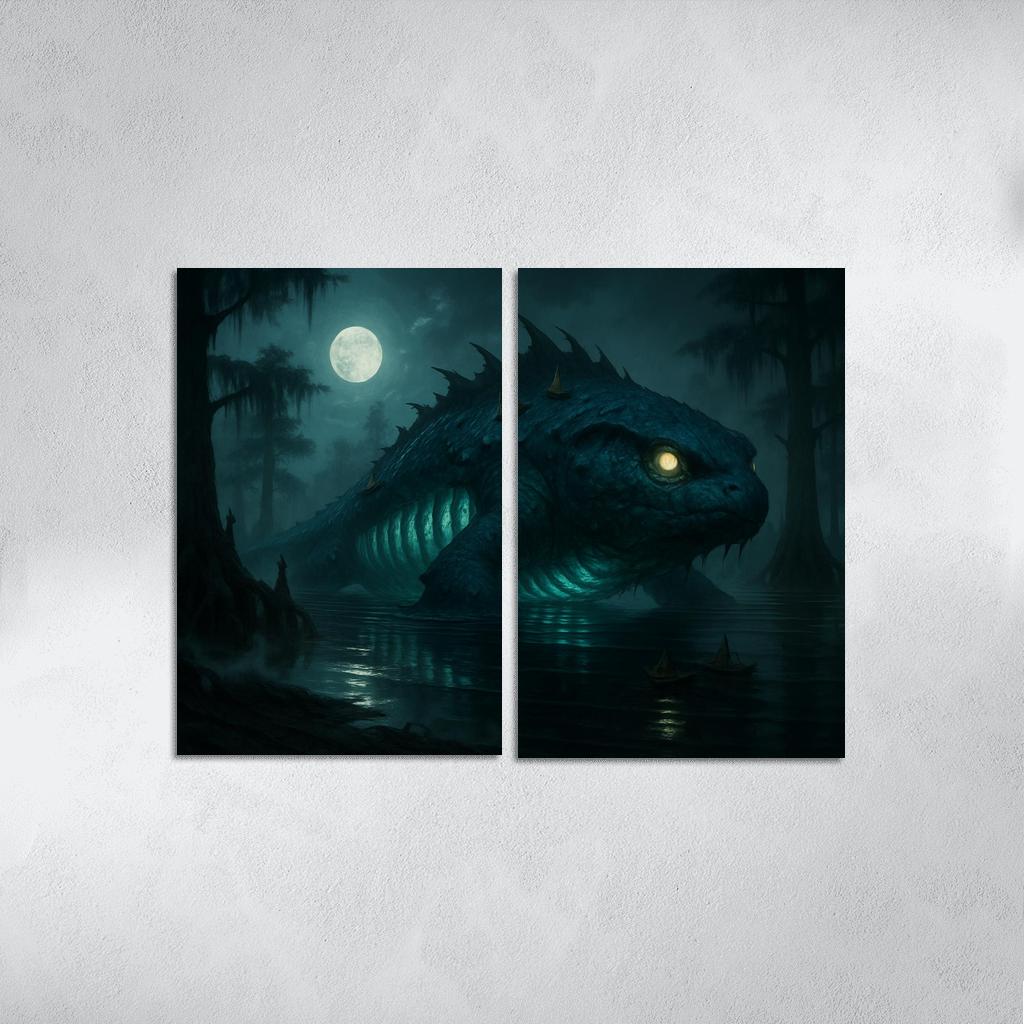 The Mireglass Leviathan wall decor