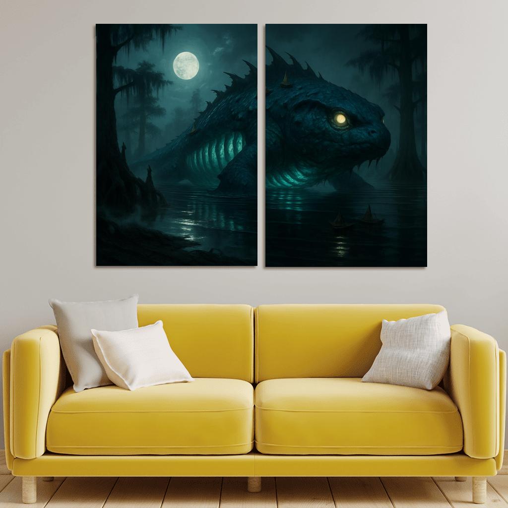 The Mireglass Leviathan wall decor