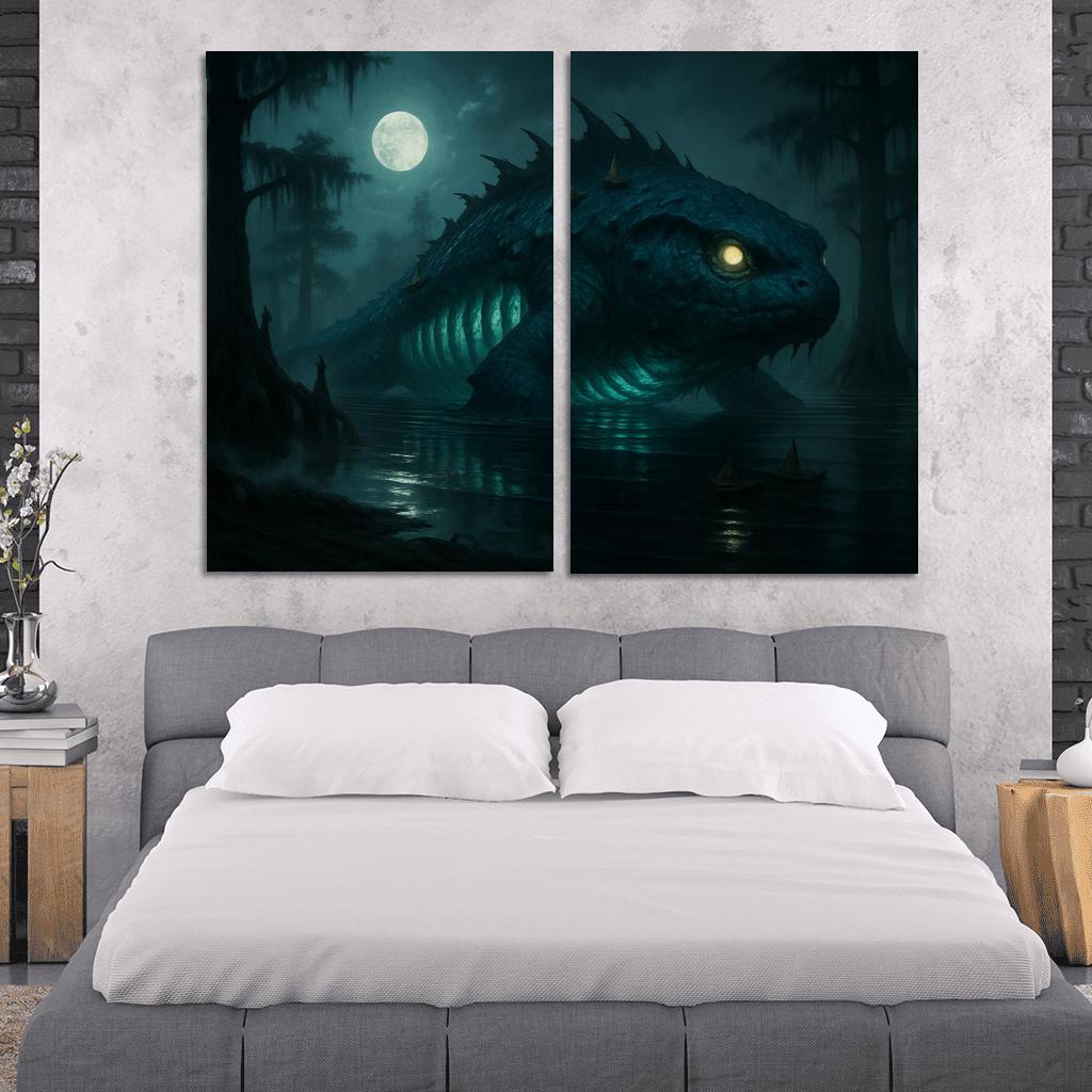 The Mireglass Leviathan wall decor