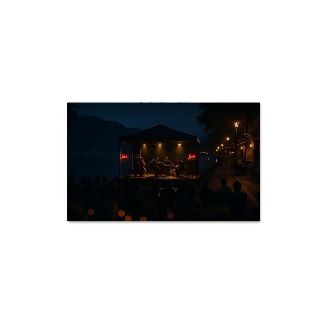 Montreux Jazz Festival Montreux Switzerland canvas paintings frame