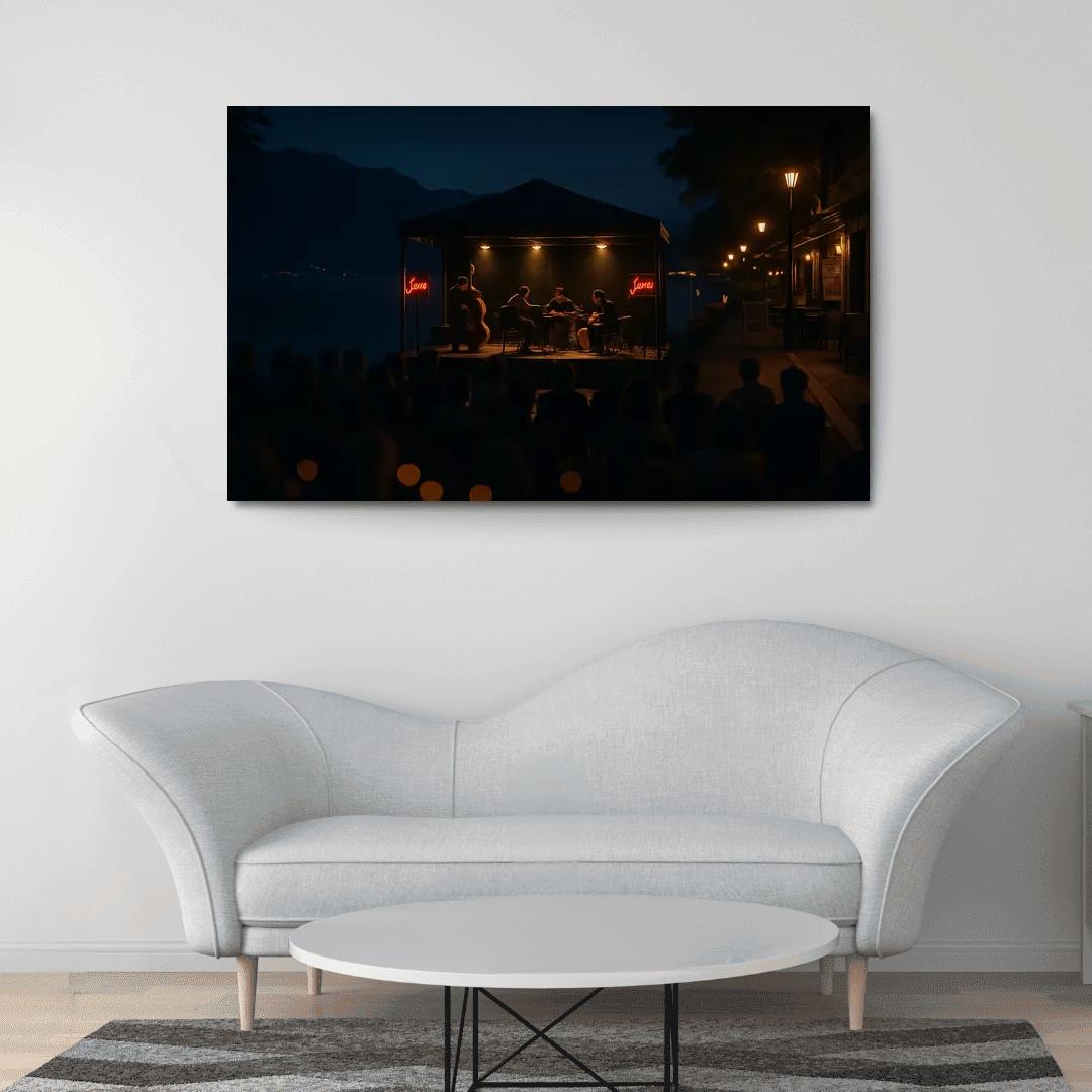 Montreux Jazz Festival Montreux Switzerland canvas paintings frame