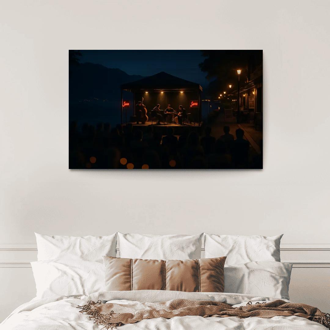 Montreux Jazz Festival Montreux Switzerland canvas paintings frame