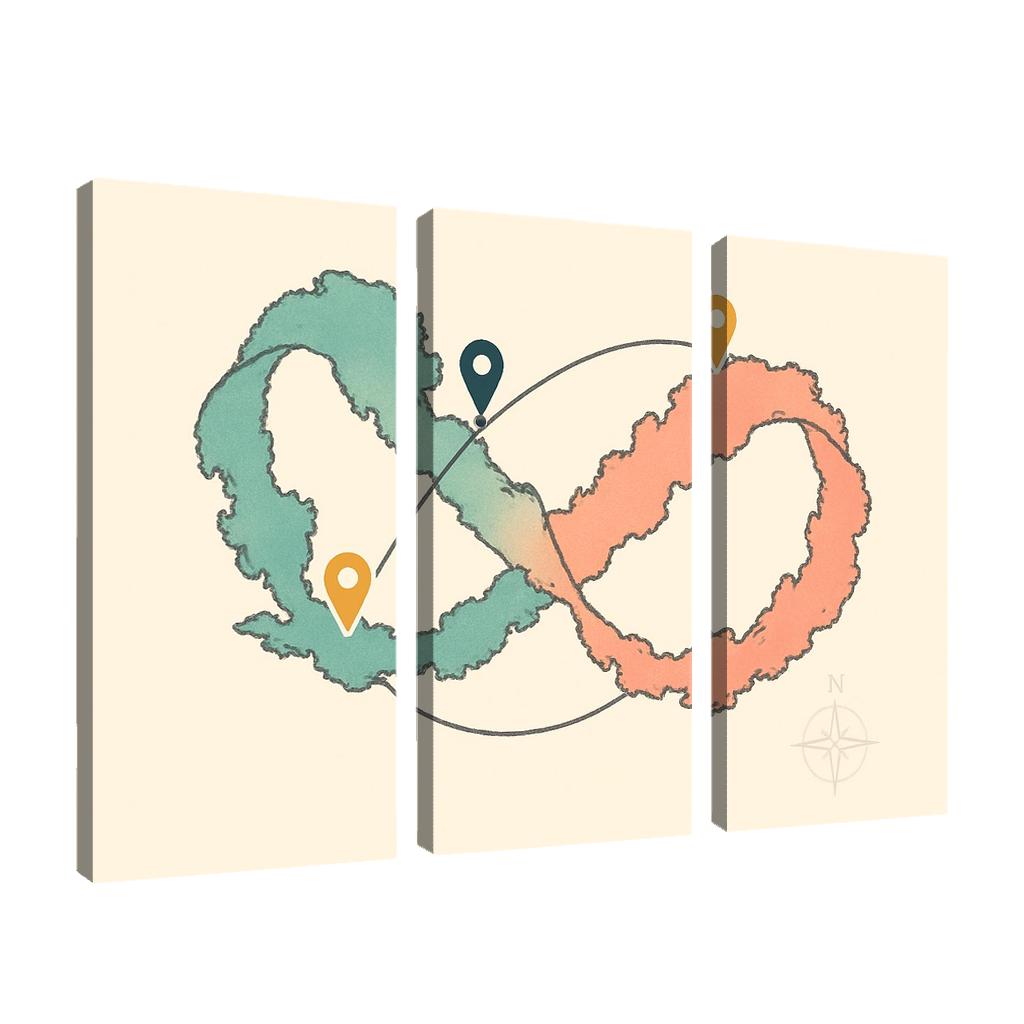 The Ribbon Sea Circuit framed paintings