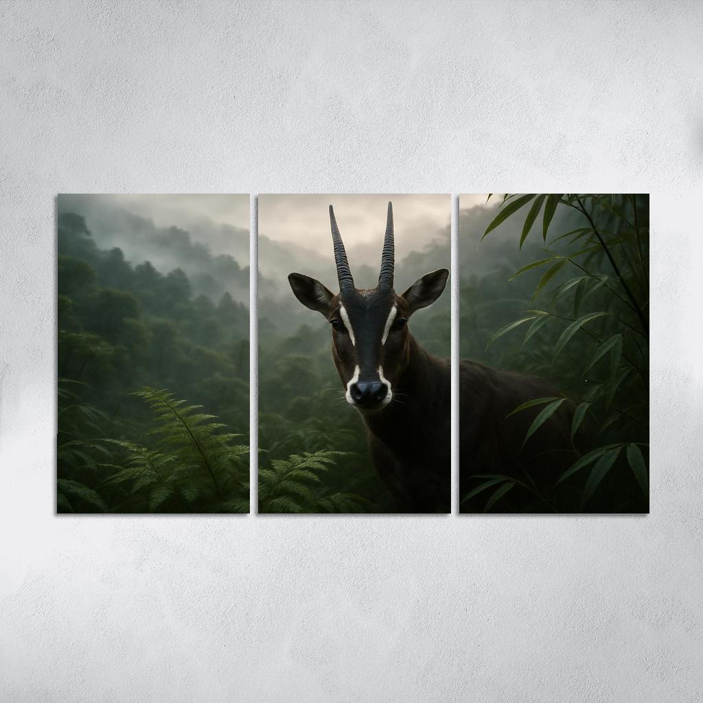 The Secretive Saola In The Misty Annamite Mountains wall decor