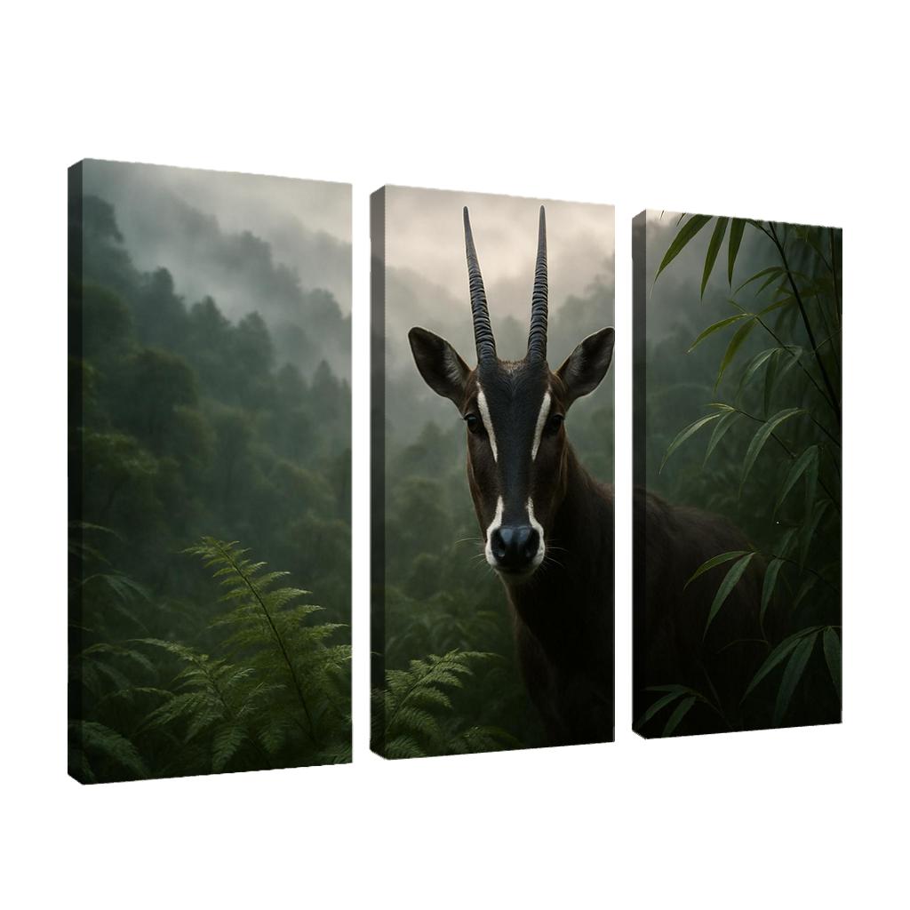 The Secretive Saola In The Misty Annamite Mountains wall decor