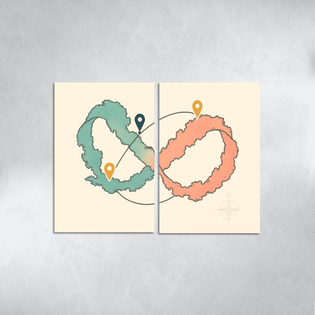 The Ribbon Sea Circuit framed paintings