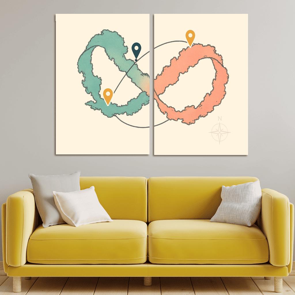 The Ribbon Sea Circuit framed paintings