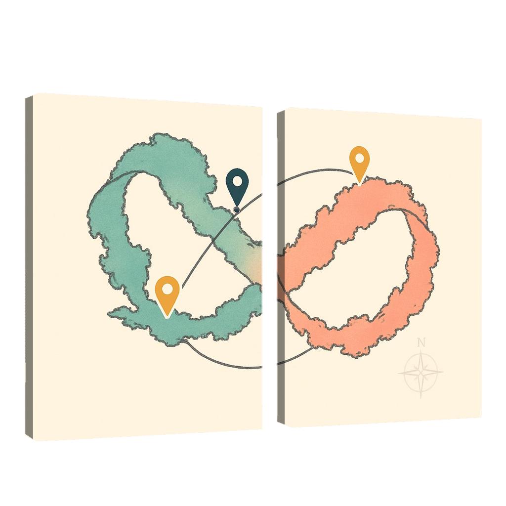 The Ribbon Sea Circuit framed paintings
