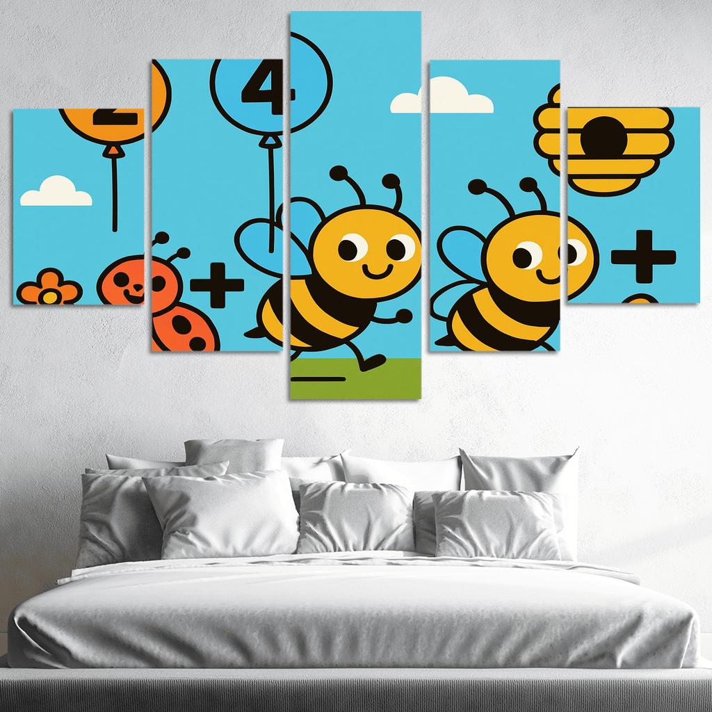 The Honeybee Math Parade wall art