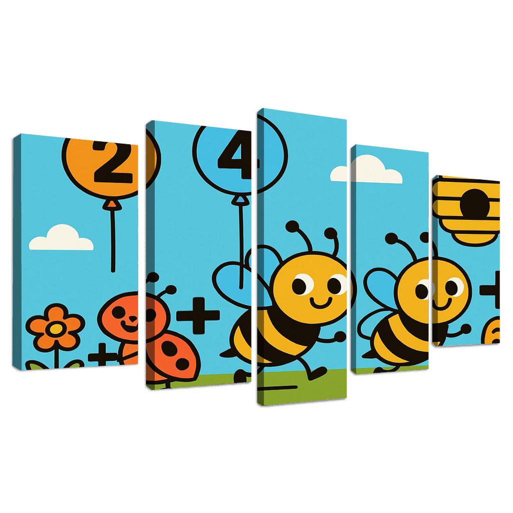 The Honeybee Math Parade wall art
