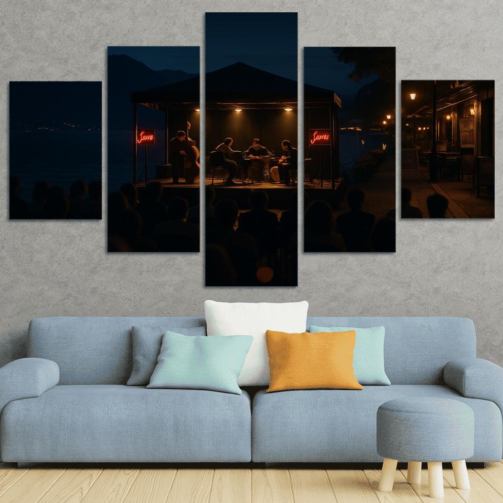 Montreux Jazz Festival Montreux Switzerland canvas paintings frame