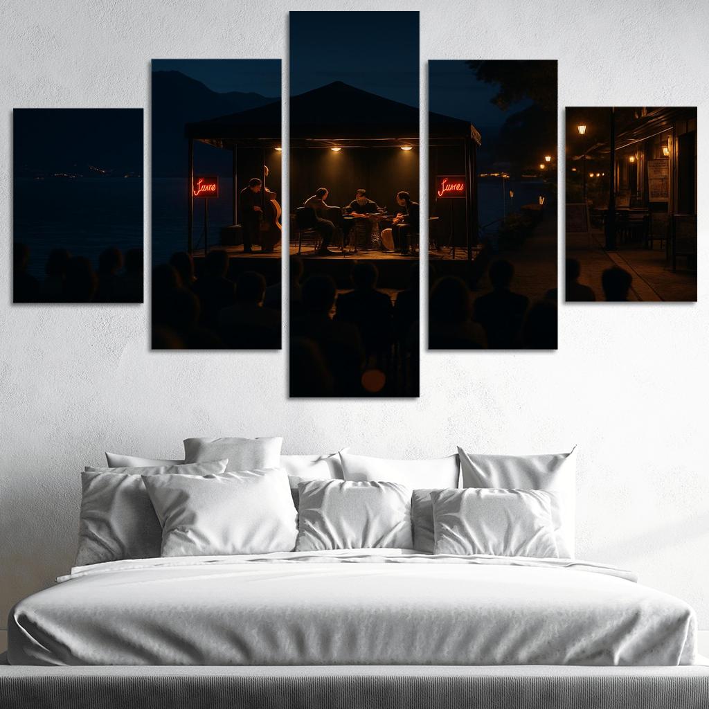 Montreux Jazz Festival Montreux Switzerland canvas paintings frame