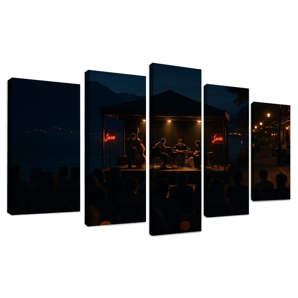 Montreux Jazz Festival Montreux Switzerland canvas paintings frame