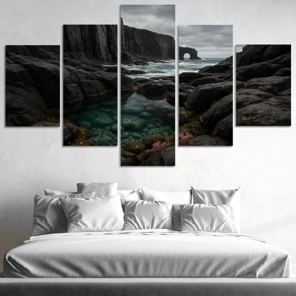 Basalt Cliff Tide Pool Sanctuary premium artwork frames