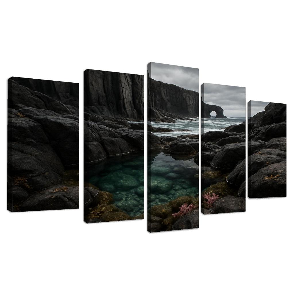 Basalt Cliff Tide Pool Sanctuary premium artwork frames