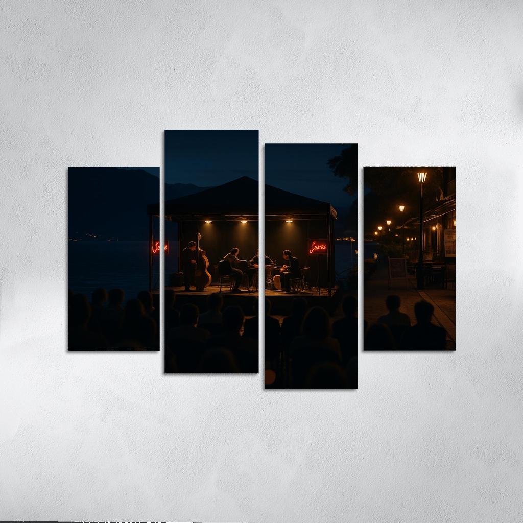 Montreux Jazz Festival Montreux Switzerland canvas paintings frame