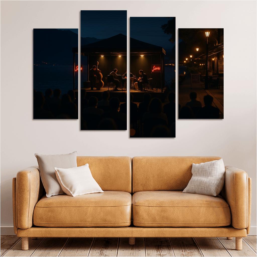 Montreux Jazz Festival Montreux Switzerland canvas paintings frame