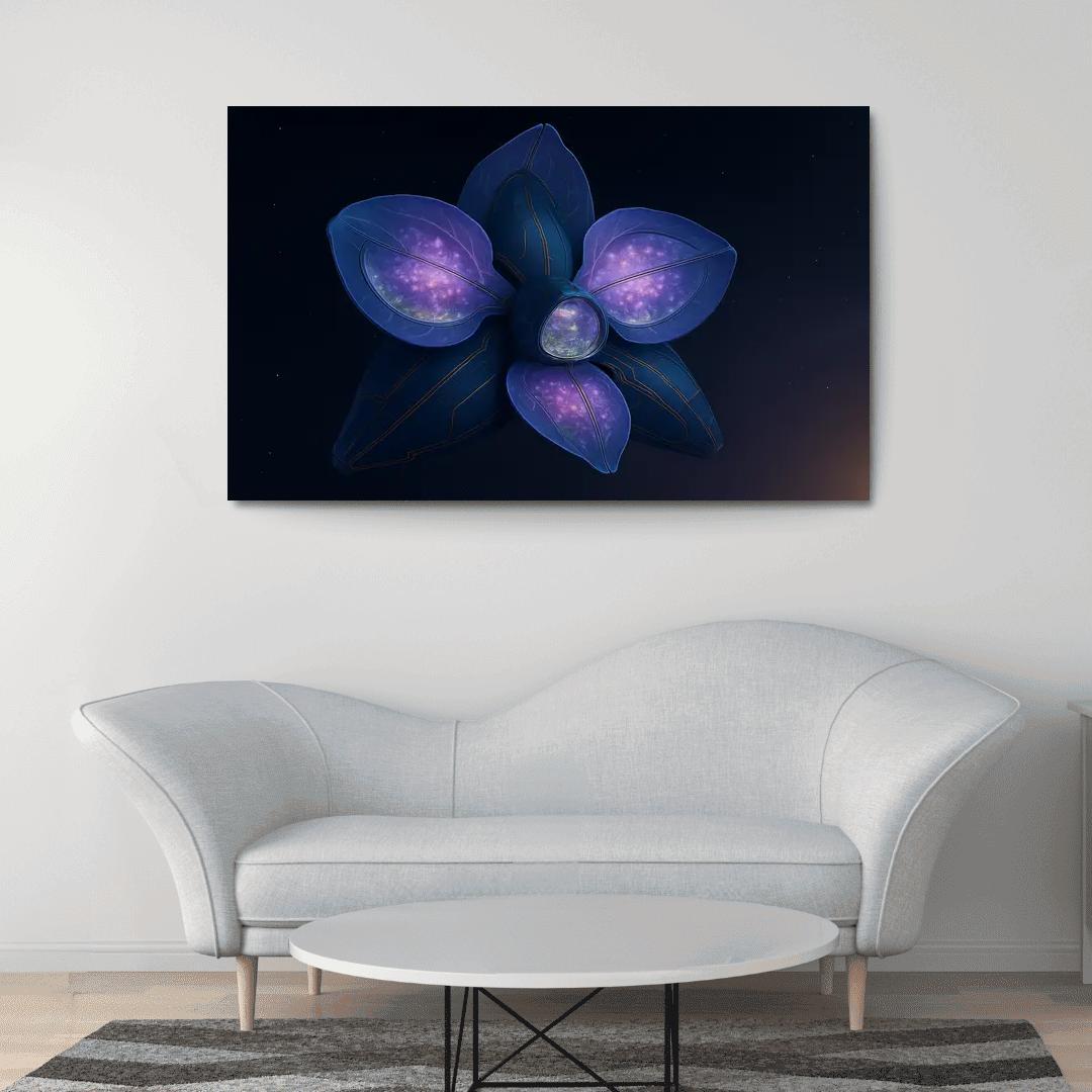 The Heliopause Orchid Station abstract paintings frame