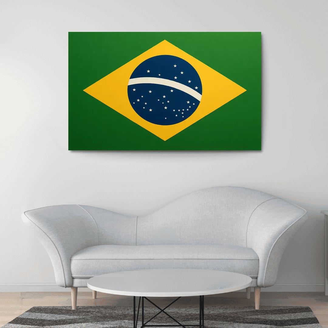 Order And Progress In Green And Gold art trends