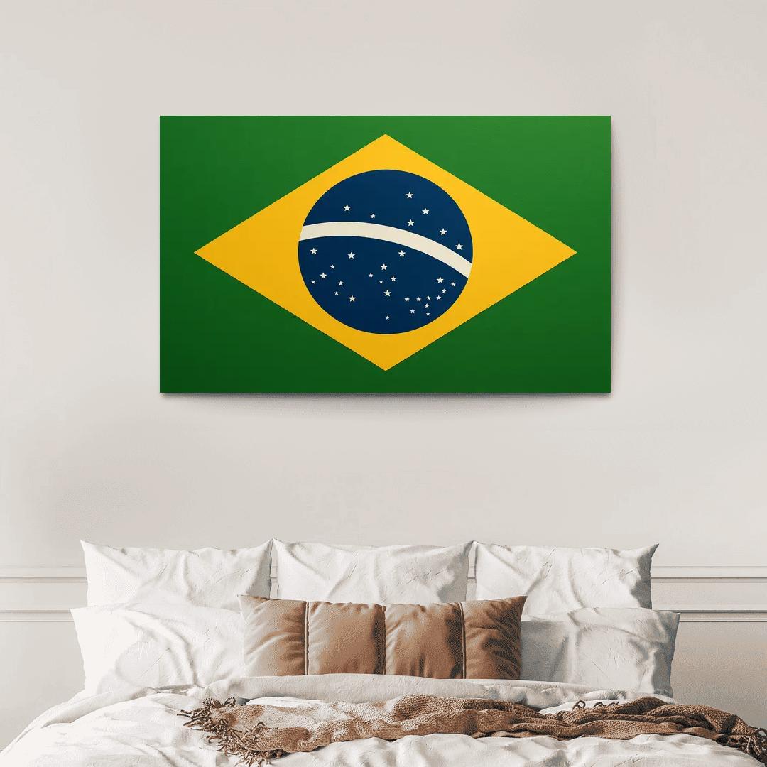 Order And Progress In Green And Gold art trends