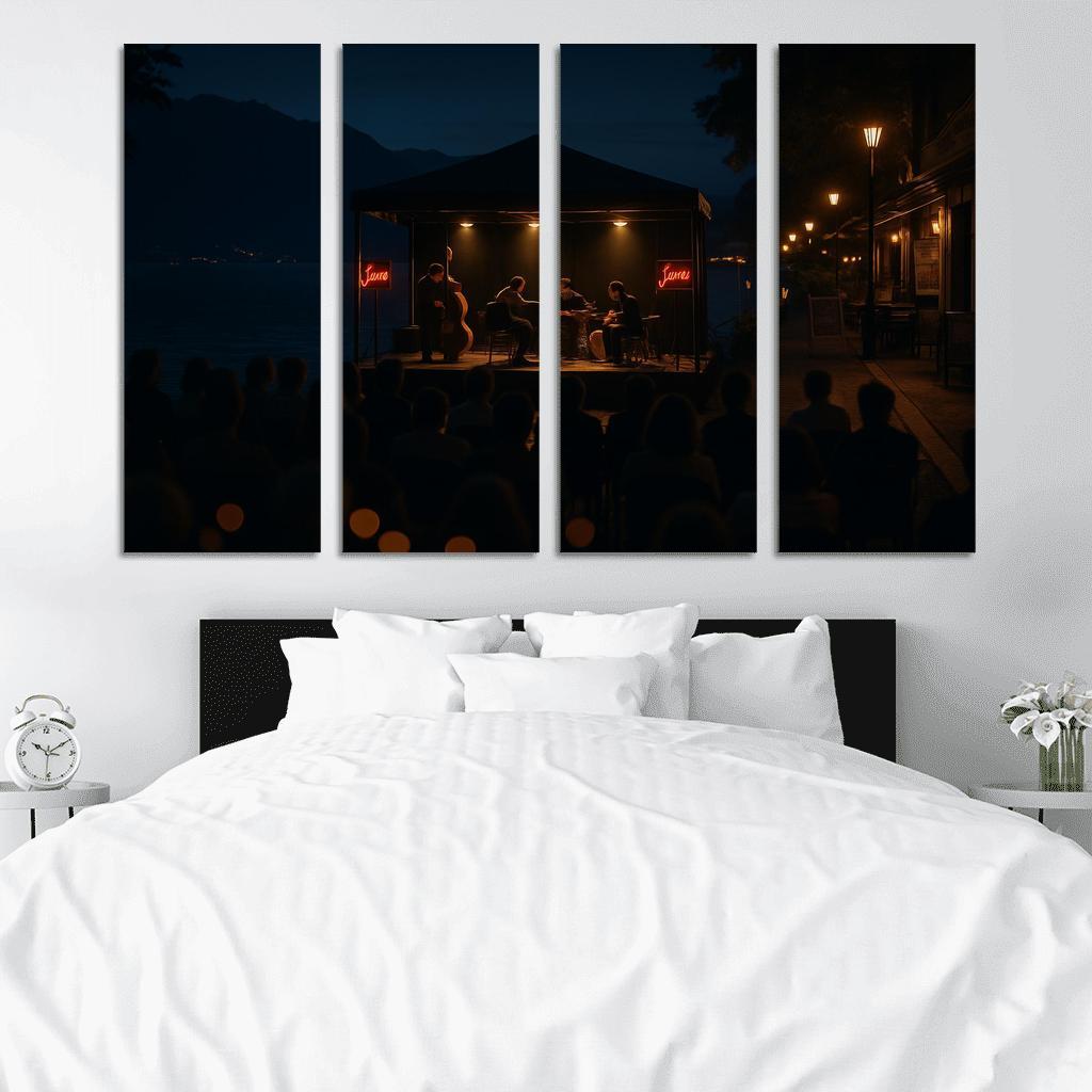 Montreux Jazz Festival Montreux Switzerland canvas paintings frame